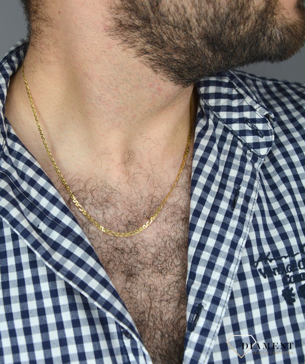 Złoty łańcuszek 585 Figaro Gucci 2 mm DIA-LAN-1236-585 2mm ✅ Złoty łańcuszek o połączeniu dwóch splotów figaro oraz gucci.jpg